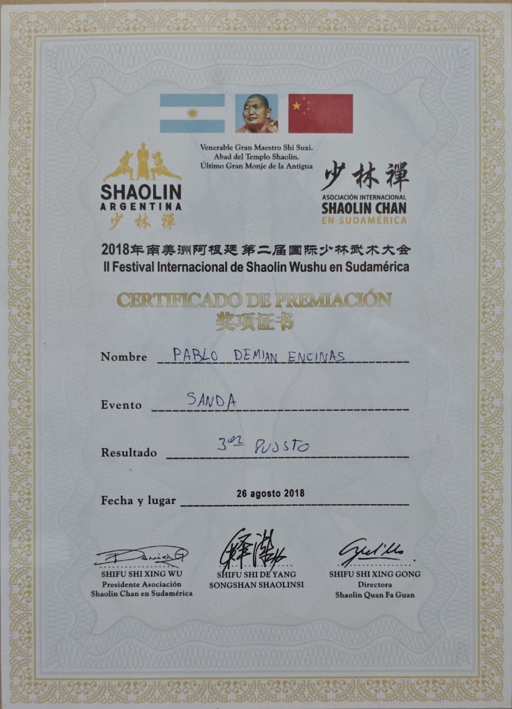 II Festival Internacional de Shaolin Wushu en Sudamérica - Sanda